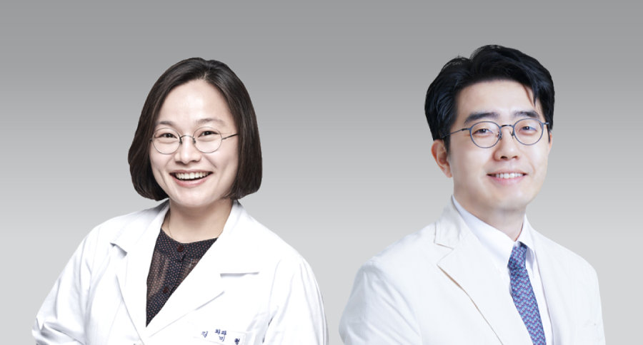 김미형 은평성모병원 혈관이식외과 교수(왼쪽)와 황정기 교수.