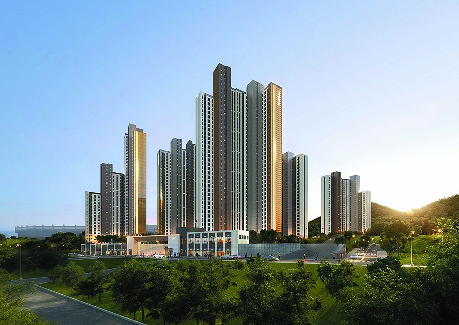 두산위브더제니스 구미 석경 투시도. 두산건설 제공