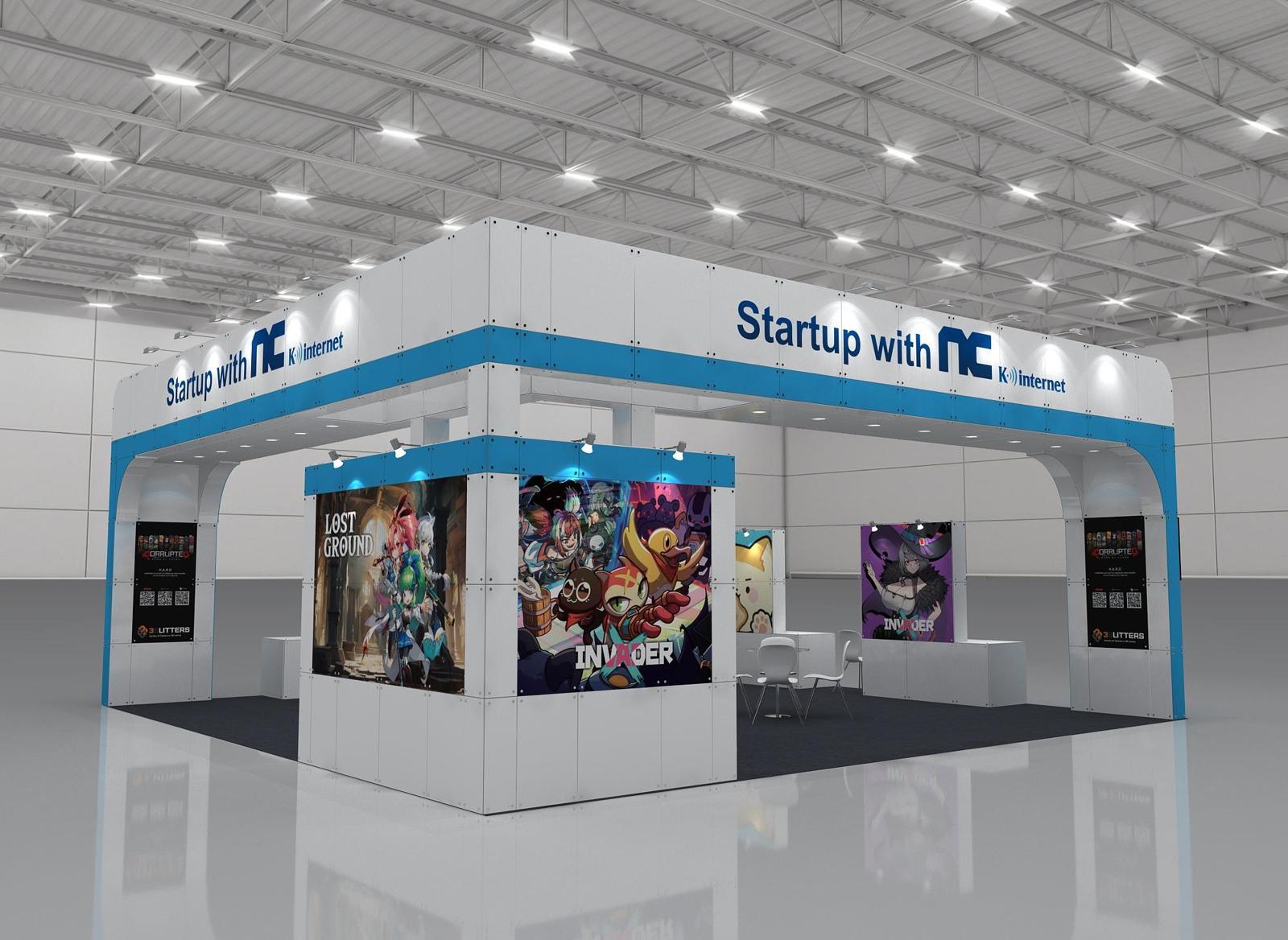 엔씨소프트 지스타 2024 ‘스타트업 위드 엔씨’ 부스 이미지. 엔씨소프트 제공