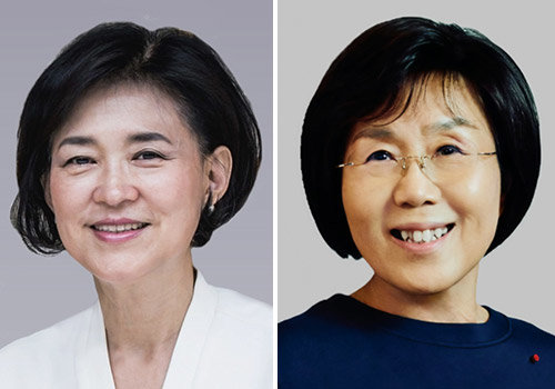 신연균 (재)아름지기 이사장(왼쪽), 최정화 한국이미지커뮤니케이션연구원 이사장