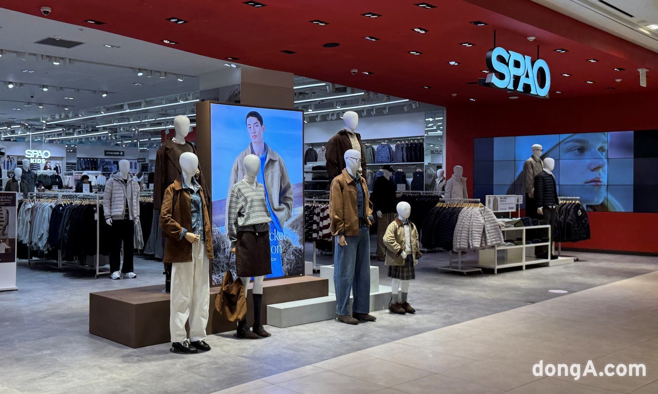 이랜드 스파오 스타필드 고양점 매장.