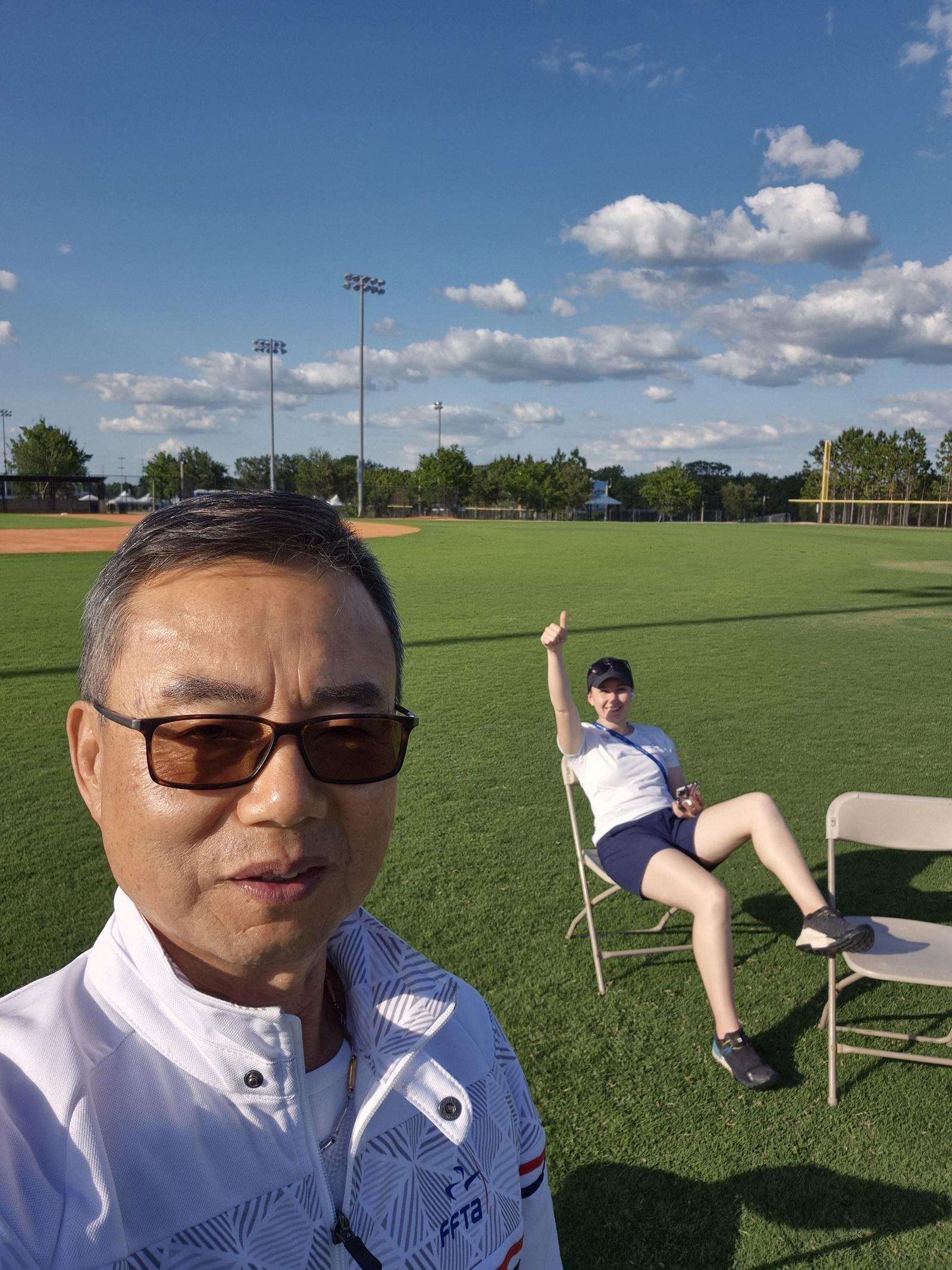 프랑스 국가대표 훈련장에서의 오선택 감독의 모습. 오선택 감독 제공