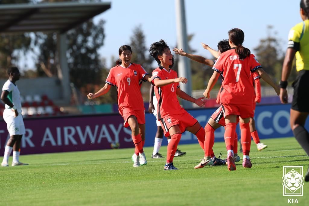 ‘장예윤 동점골’ U17 여자 축구대표팀, 월드컵 첫 경기서 무승부