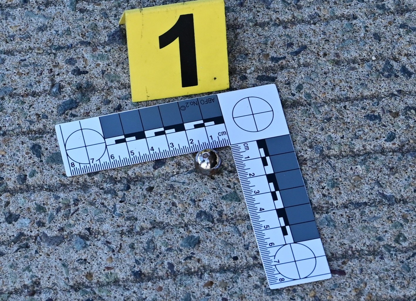 부산 강서구 부산신항 인근 도로에서 운행 중이던 트레일러 차량에 쇠구슬 투척 혐의에 대해 수사 중인 부산 강서경찰서는 29일 오전 화물연대 김해지부 사무실과 부산신항에 마련된 화물연대 농성천막, 차량 등에 대한 압수수색에 나섰다. 사건 현장에서 발견된 쇠구슬. (사진=부산경찰청 제공)