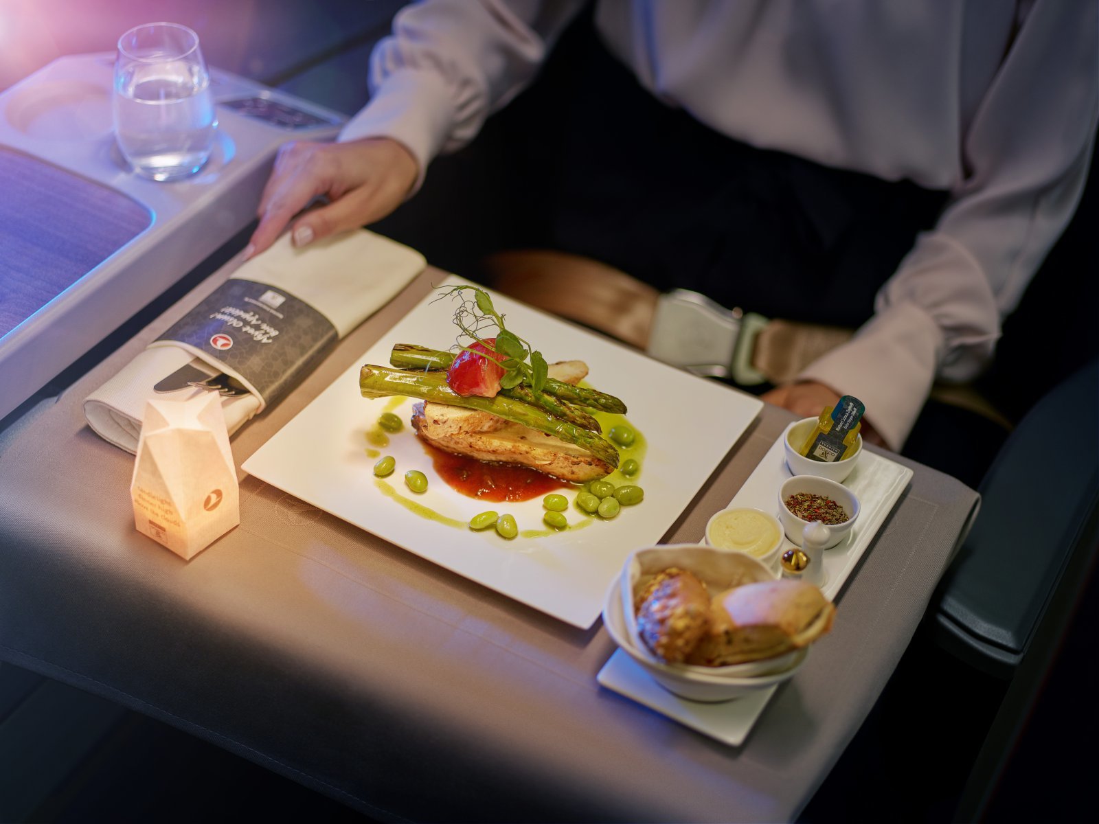 비즈니스 클래스 메인 요리.