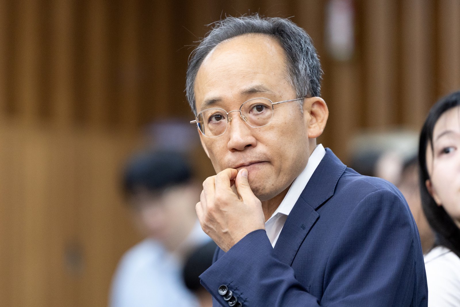 추경호 국민의힘 의원이 지난달 17일 서울 여의도 국회에서 열린 ‘기재부·금융위 조직 개편안 토론회 : 개편인가 개악인가?’에 참석하고 있다./뉴스1