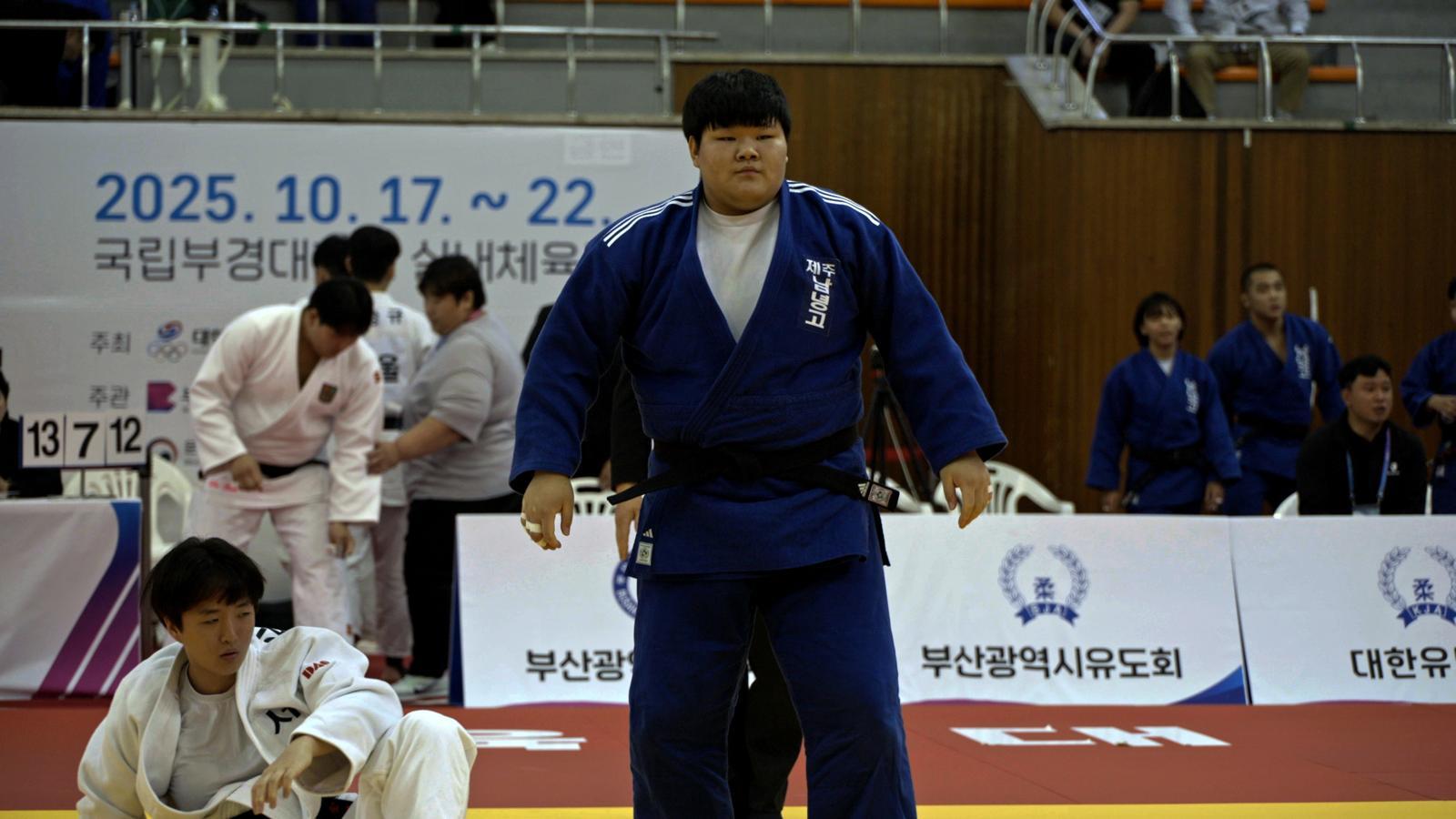 제106회 전국체육대회(전국체전) 유도 고등부 단체전 결승에 출전한 이현지의 모습. 대한유도회 제공