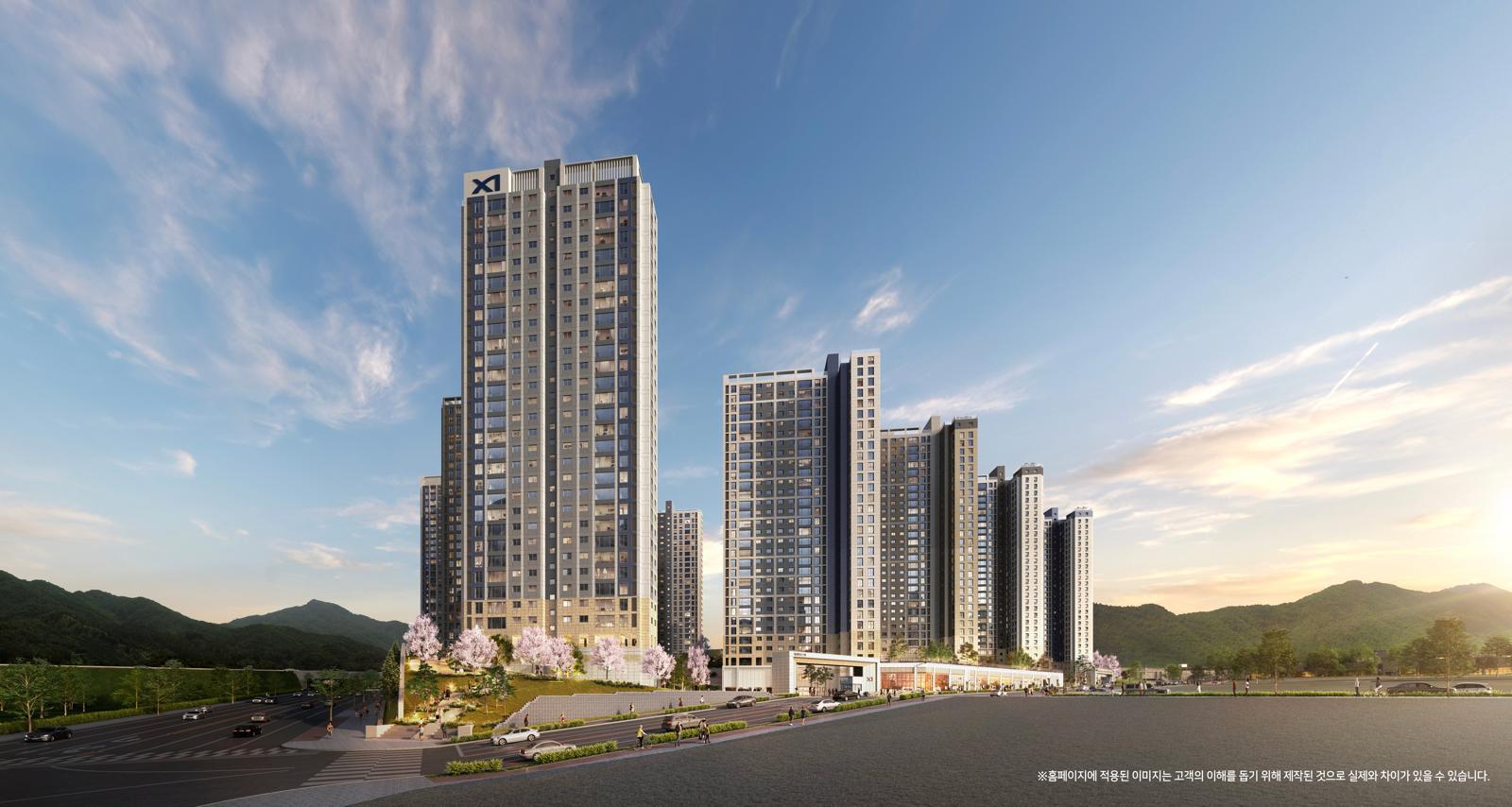 북오산자이 리버블시티 투시도.