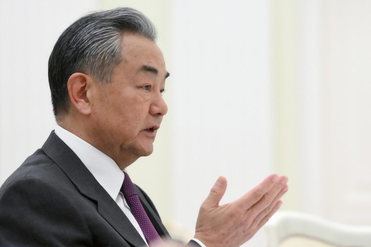 왕이 중국 외교부장. 2025.04.02 모스크바=AP 뉴시스