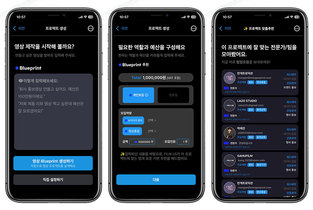 AI 기반 프로젝트 자동 세팅 기능 블루프린트 / 출처=프론트웍스