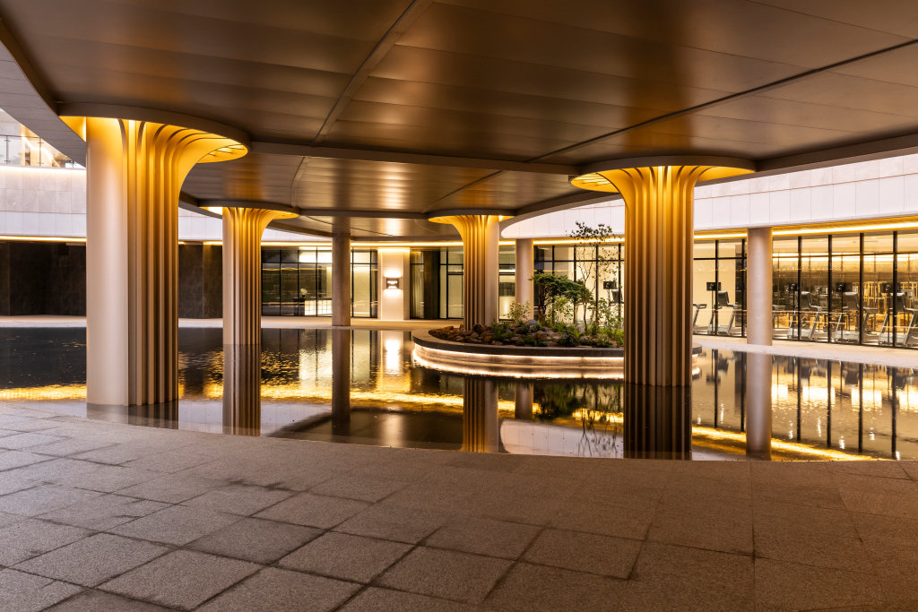 라체르보 써밋 썬큰정원. 대우건설