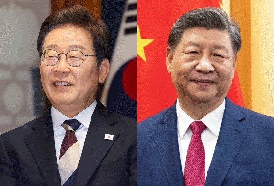 이재명 대통령, 시진핑 중국 국가주석. 뉴스1