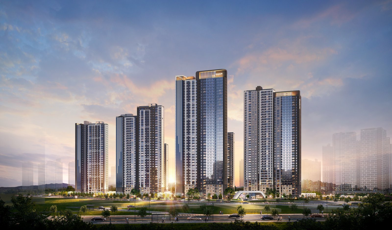 수인분당선 인하대역 인근에 들어서는 ‘인하대역 수자인 로이센트’의 조감도. BS한양 제공