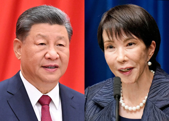 시진핑 중국 국가주석(왼쪽)과 다카이치 사나에 일본 총리. 뉴스1