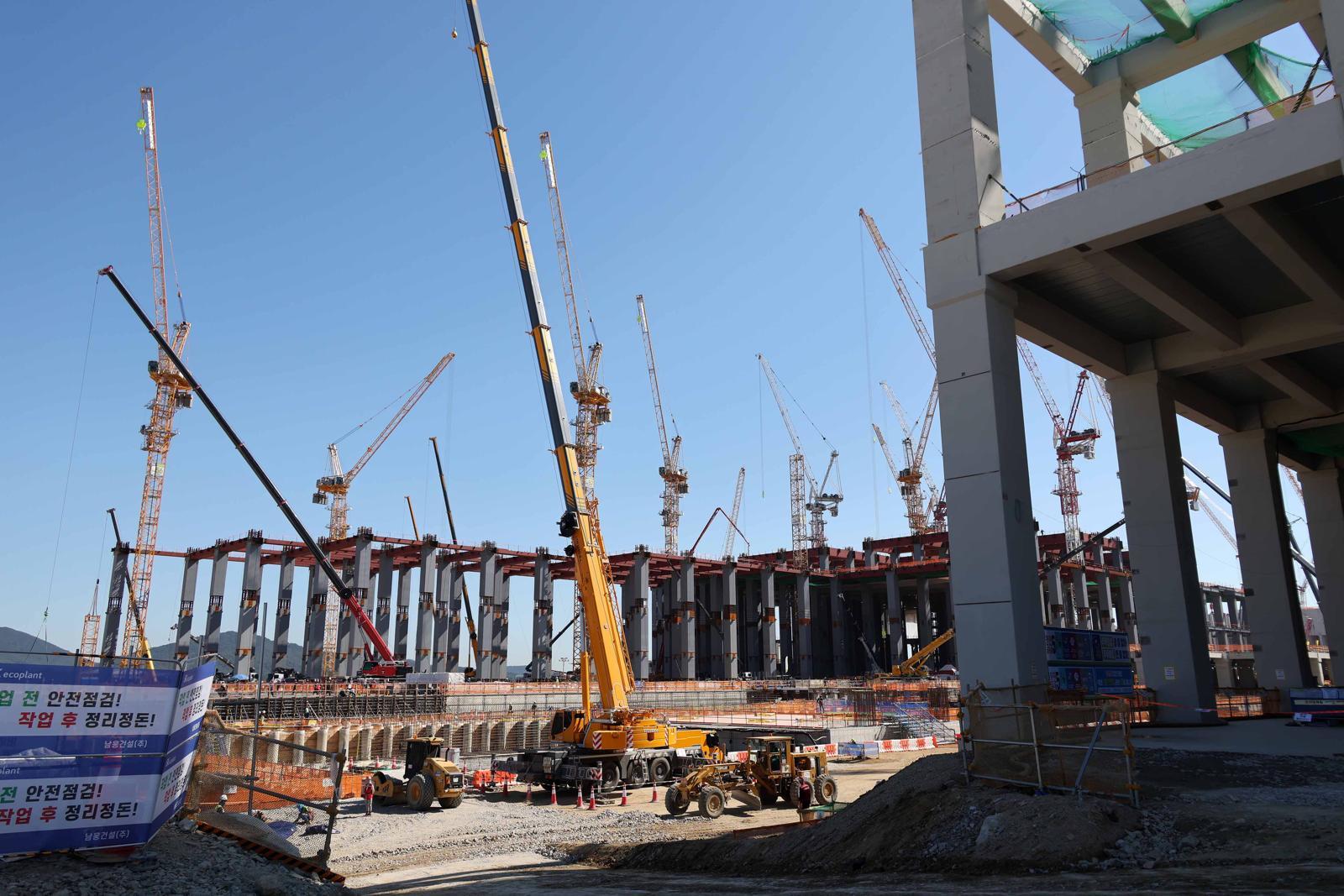 11일 오전 경기 용인시 처인구 반도체 클러스터 건설 현장. 2025.09.11 [용인=뉴시스]