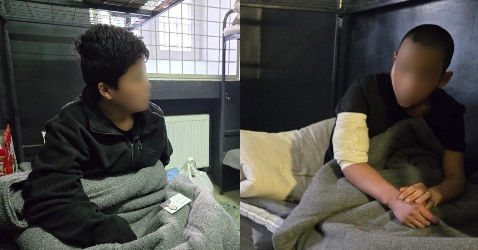 쿠르스크에서 우크라이나군에 포로로 잡힌 북한군.(사진: 대한민국 국회의원 유용원 의원 페이스북,  NK뉴스 편집)