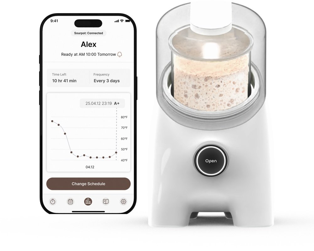 사워프렌즈 제품과 앱이 연동되도록 설계해 발효 관리가 더 용이하다 / 출처=토스터즈