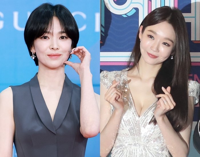 송혜교(왼쪽), 강민경 ⓒ 뉴스1 DB