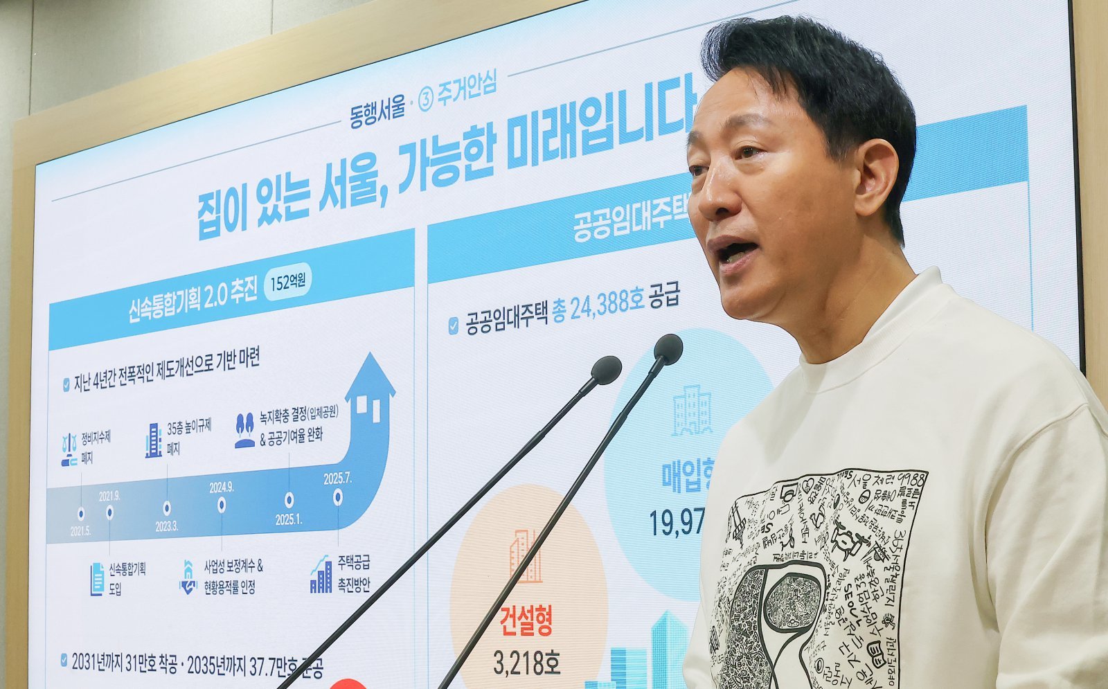 오세훈 서울시장이 30일 오전 서울 중구 서울시청 브리핑룸에서 2026년 서울특별시 예산안 기자설명회 중 서울시 부동산 대책에 대한 질문에 답변하고 있다. 2025.10.30/뉴스1 ⓒ News1