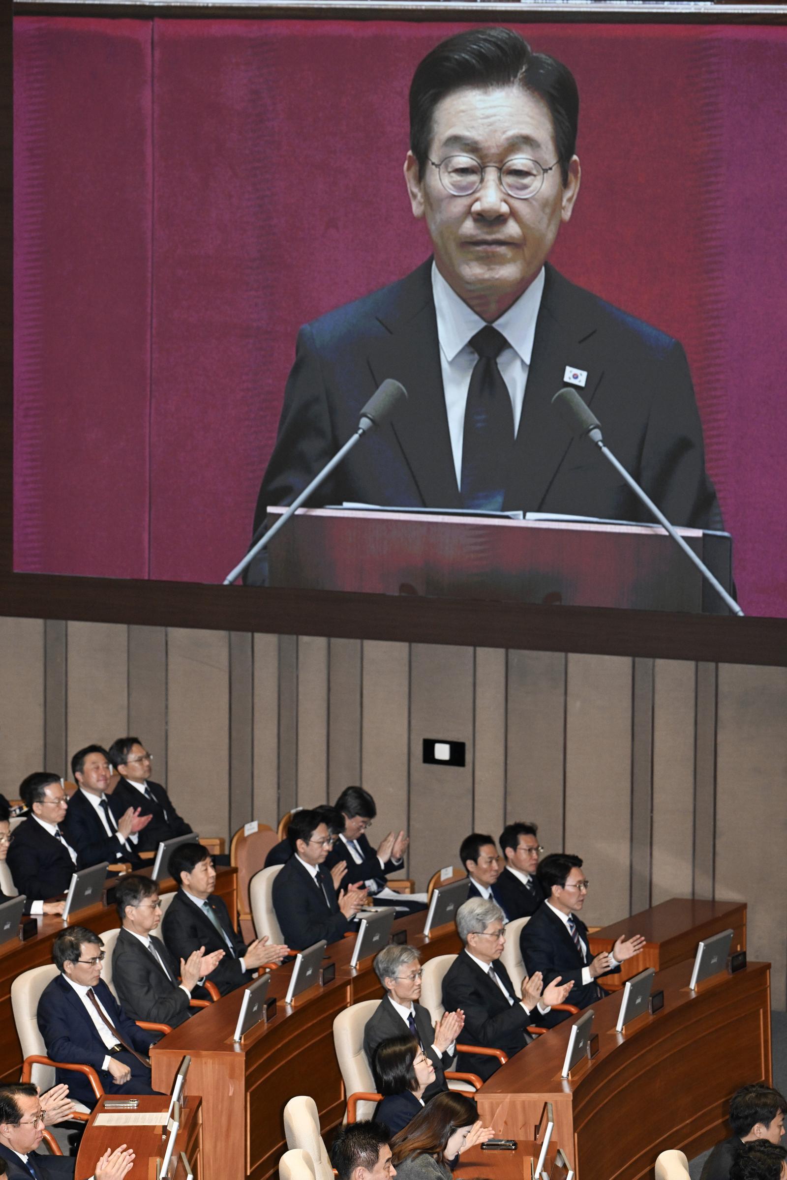이재명 대통령이 4일 서울 여의도 국회에서 2026년 예산안 대통령 시정연설을 하고 있다. 2025.11.04. 대통령실사진기자단