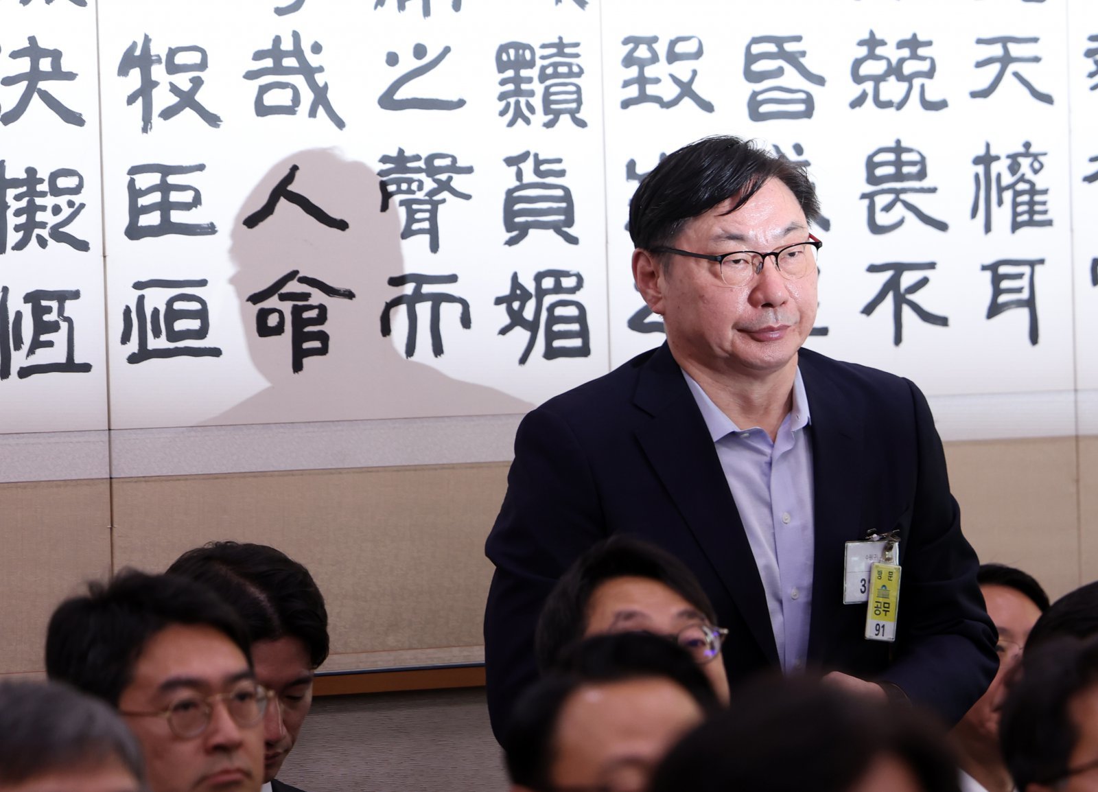 이화영 전 경기도 평화부지사가 23일 오전 서울 여의도 국회 법제사법위원회에서 열린 서울고등검찰청-서울중앙지방검찰청 등에 대한 국정감사에 출석해 있다. 2025.10.23. 뉴시스