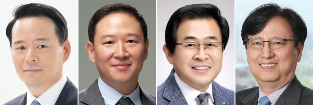 (왼쪽부터)허진수 부회장, 허희수 사장, 도세호 사장, 경재형 대표.
