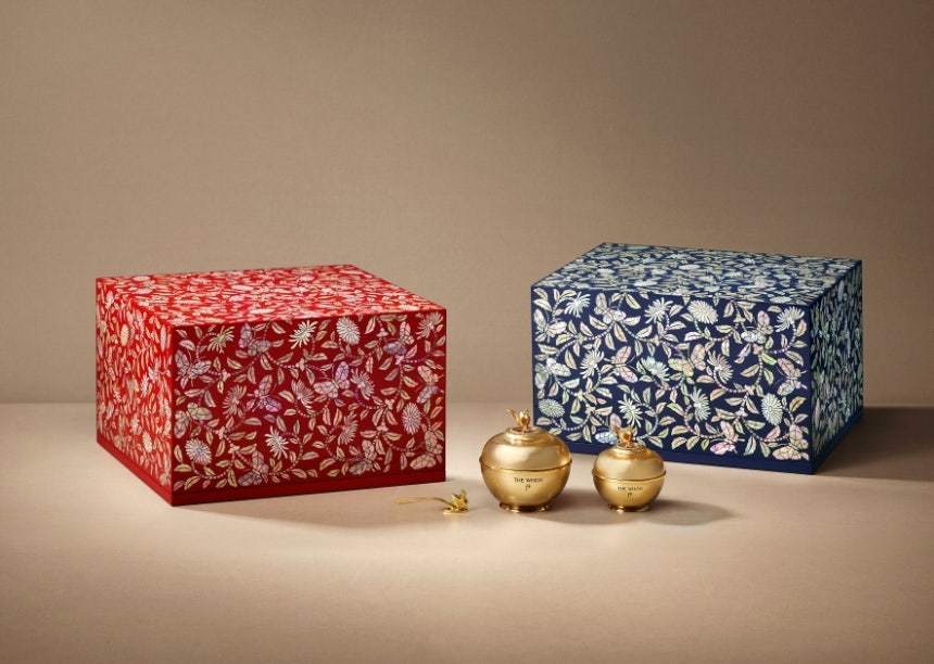 국가 정상 배우자 더후 환유고 나전칠기 선물세트. (LG생활건강제공)