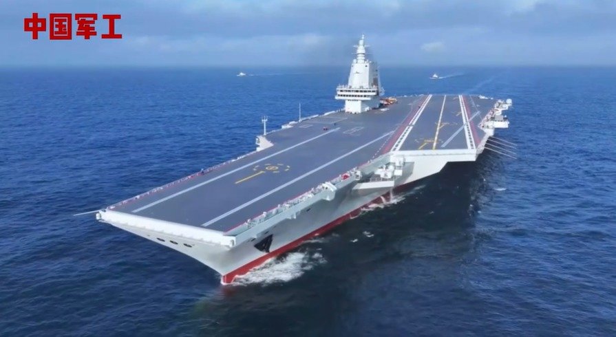 중국 국가국방과학기술공업국(SASTIND) 공식 SNS 계정에 올라온 푸젠함 모습. 뉴스1