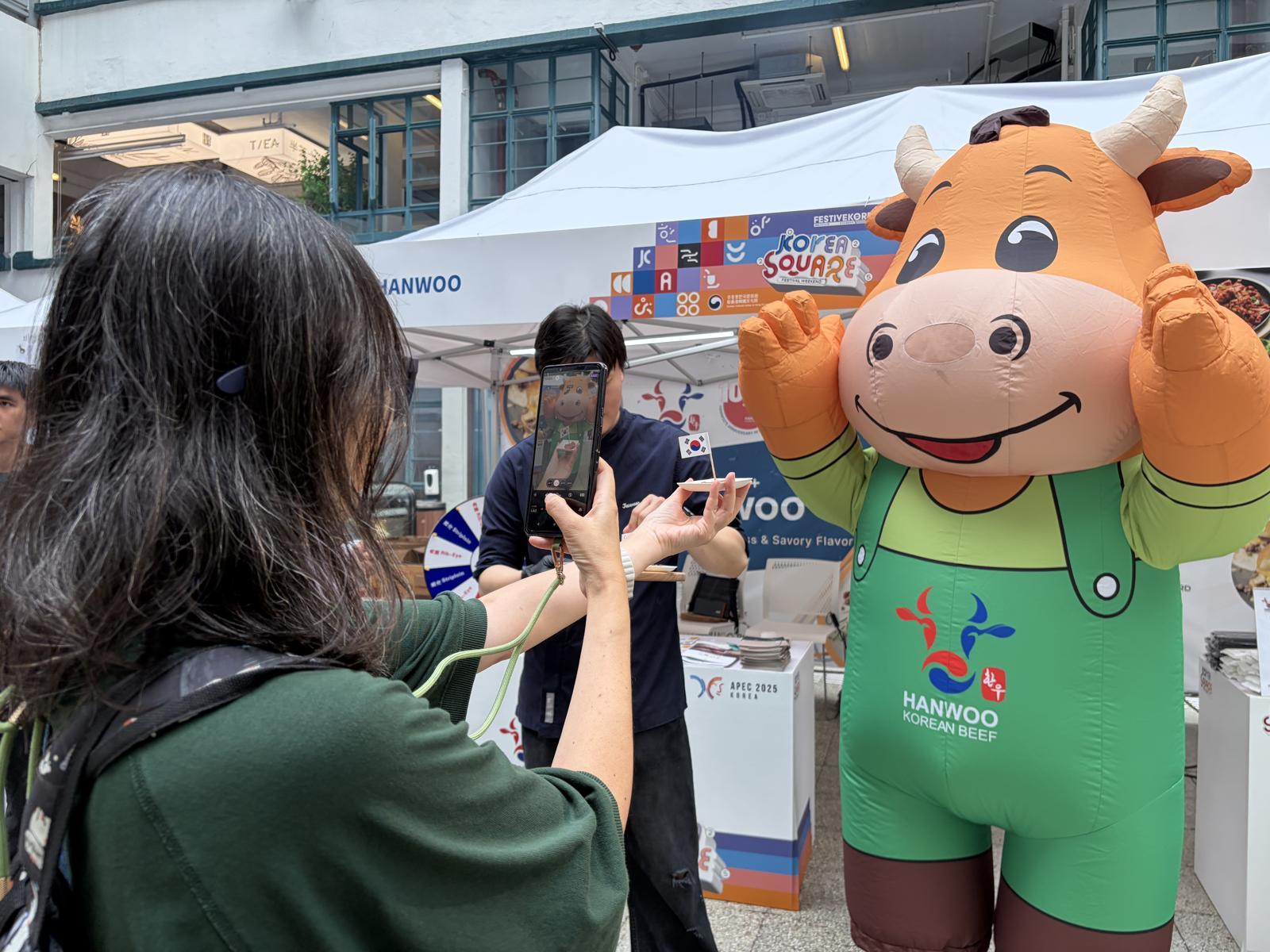 지난 10월 홍콩 센트럴 PMQ 광장에서 열린 한국광장 페스티벌 참가 모습.