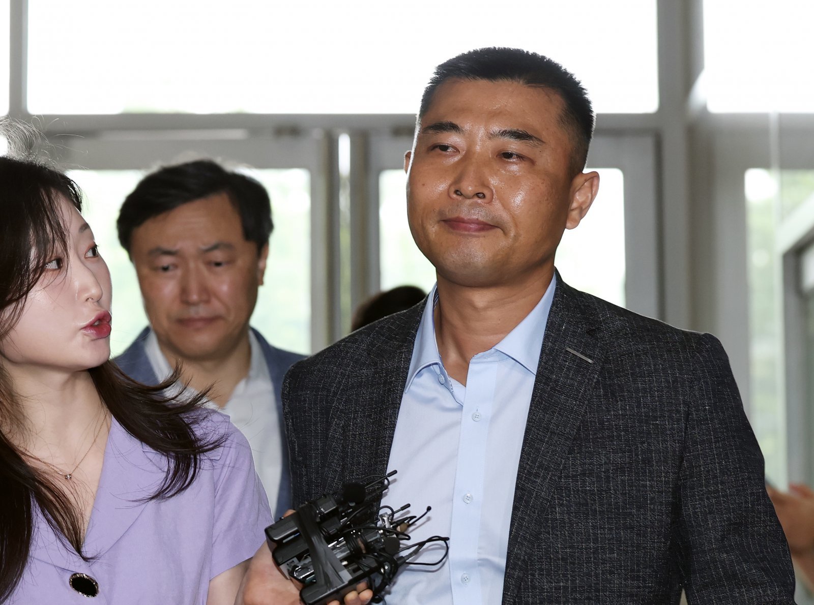 해병대원 순직사건에서 업무상과실치사상 혐의를 받는 박상현 전 해병대1사단 제7여단장(대령). 2025.8.25 뉴스1