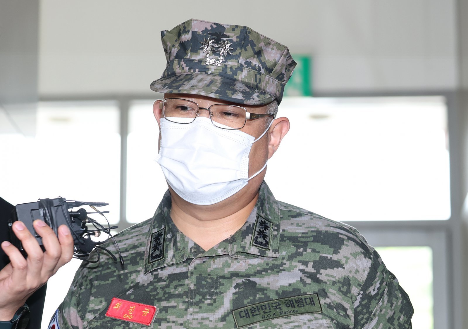 해병대원 순직사건에서 업무상과실치사상 혐의를 받는 최진규 전 해병대1사단 포병여단 포11대대장(중령). 2025.8.25 뉴스1