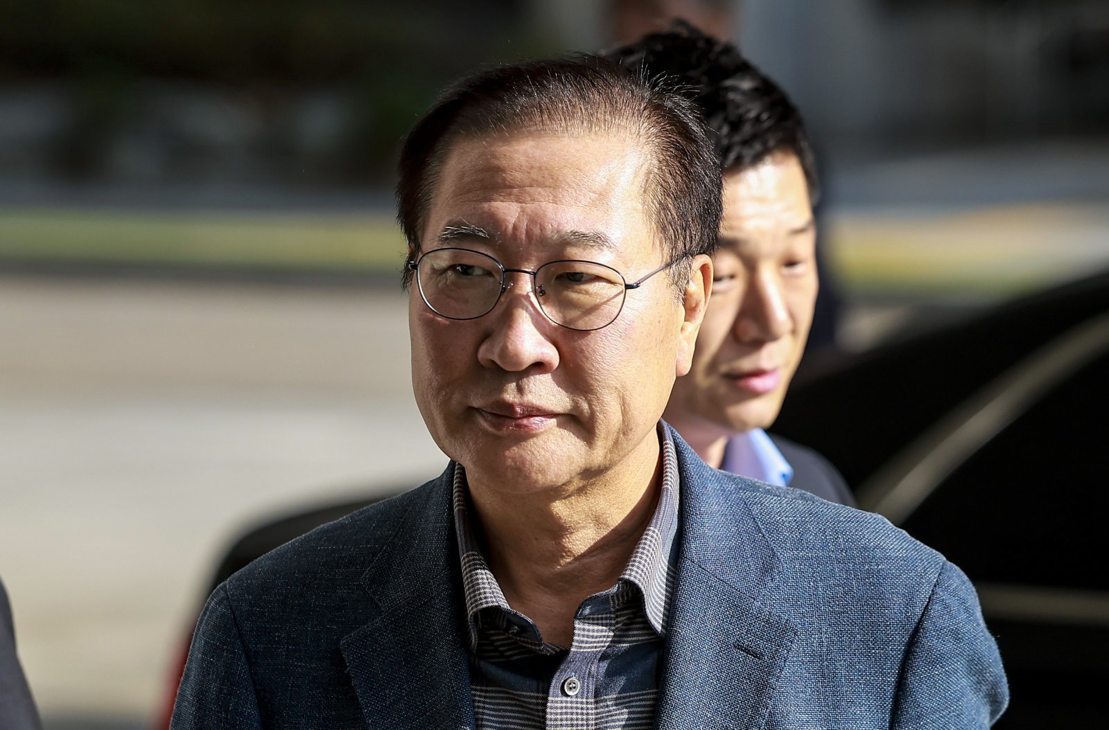 박성재 전 법무부장관이 23일 서울 서초구 서울고등검찰청에 마련된 내란특검팀(특별검사 조은석)에 피의자신분으로 조사를 받기 위해 출석하고 있다. 2025.10.23 [서울=뉴시스]