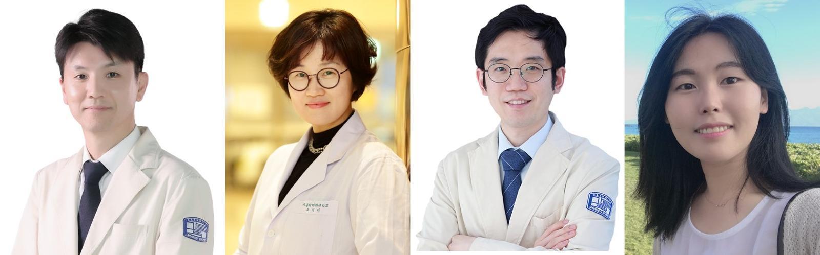 장정원 교수, 조미라 교수, 이순규 교수, 임진영 교수. (왼쪽부터)