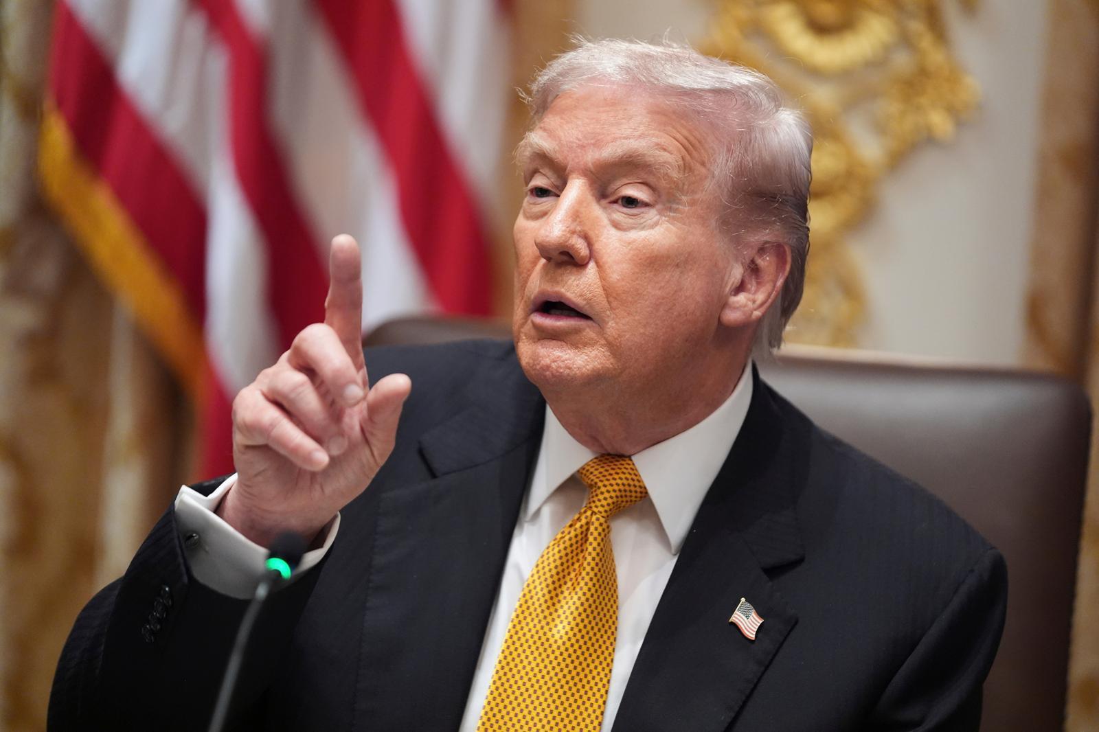 7일 트럼프 대통령이 백악관에서 빅토르 오르반 헝가리 총리와 회담하고 있다. 워싱턴=AP 뉴시스