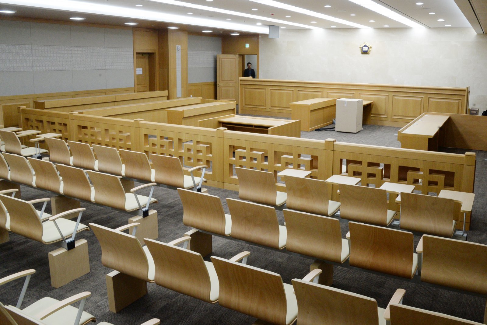 전북 전주시 만성동 전주지방법원 신청사의 대법정 내부. 2019.11.13 뉴시스