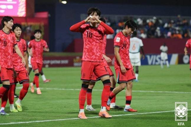 한국 17세 이하(U-17) 남자 축구대표팀의 이용현. 대한축구협회 제공
