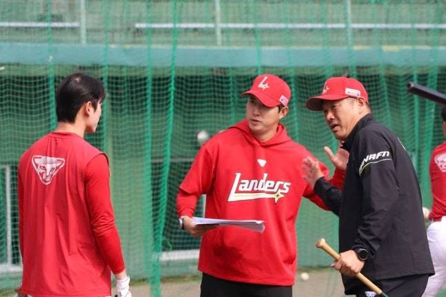 프로야구 SSG 랜더스 유망주 집중 육성 캠프에서 타격 훈련을 하는 모습. SSG 랜더스 제공