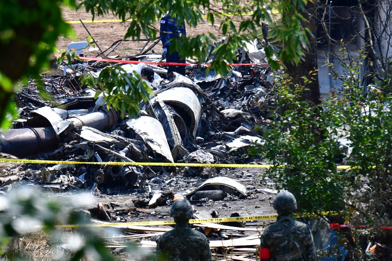지난 5월 포항에서 발생한 해군 해상초계기 추락 사고 현장. 2025.5.31 뉴스1
