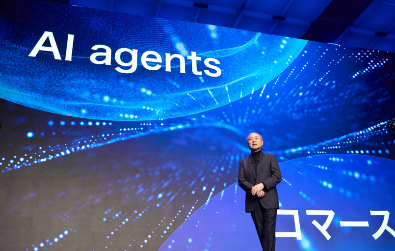 올해 7월 인공지능을 주제로 프리젠테이션에 나선 손정의 회장. 그는 청중을 사로잡는 프리젠테이션 실력으로도 유명하다. 소프트뱅크그룹 제공