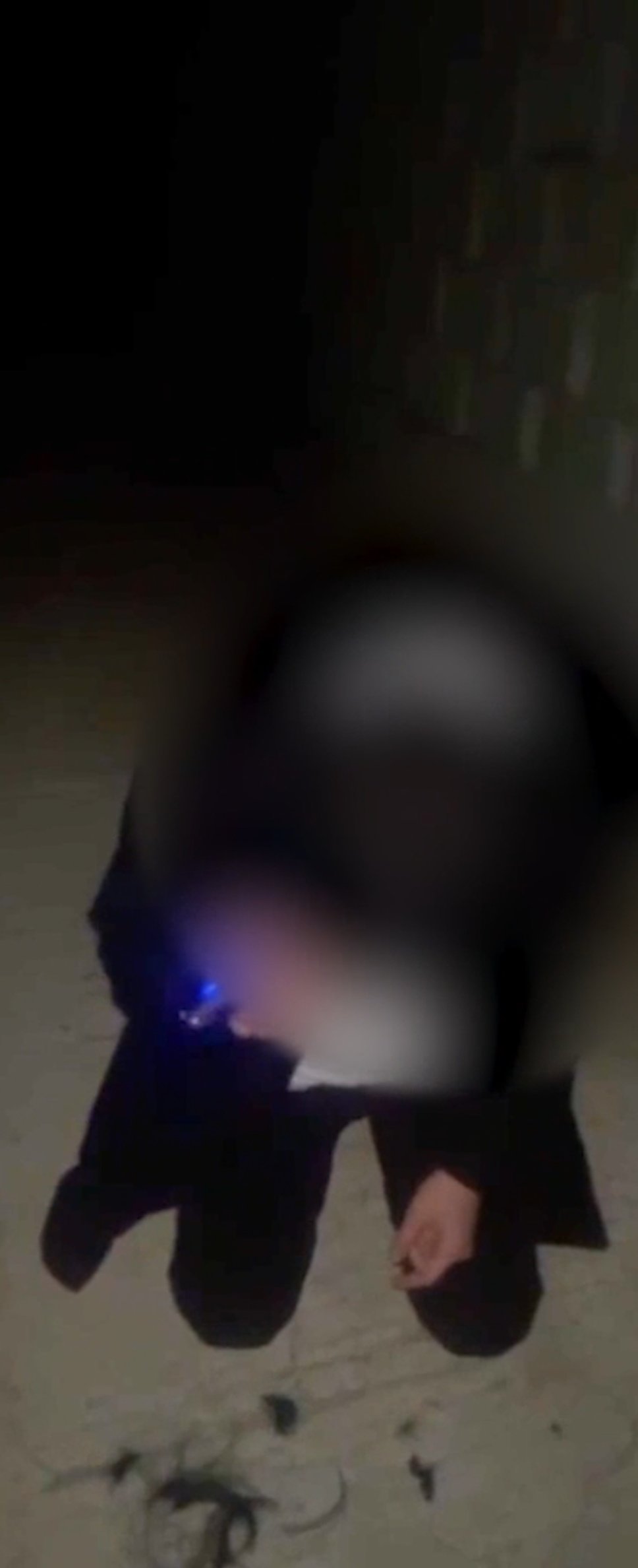 먹튀자 상대 보복성으로 이발하게 하는 영상. 경기남부경찰청 제공