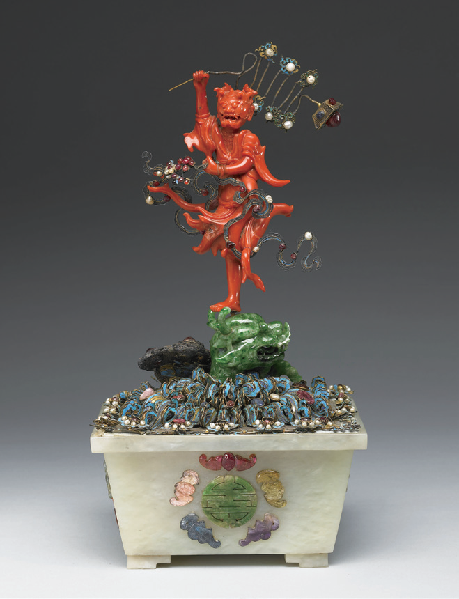 타이베이 고궁박물관의 인기 유물 중 하나인 ‘산호괴성점두분경’. 글항아리 제공