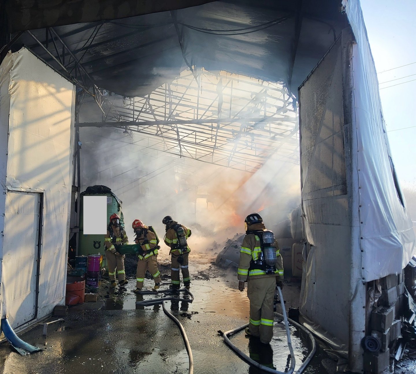 화재현장. 경기 김포소방서 제공