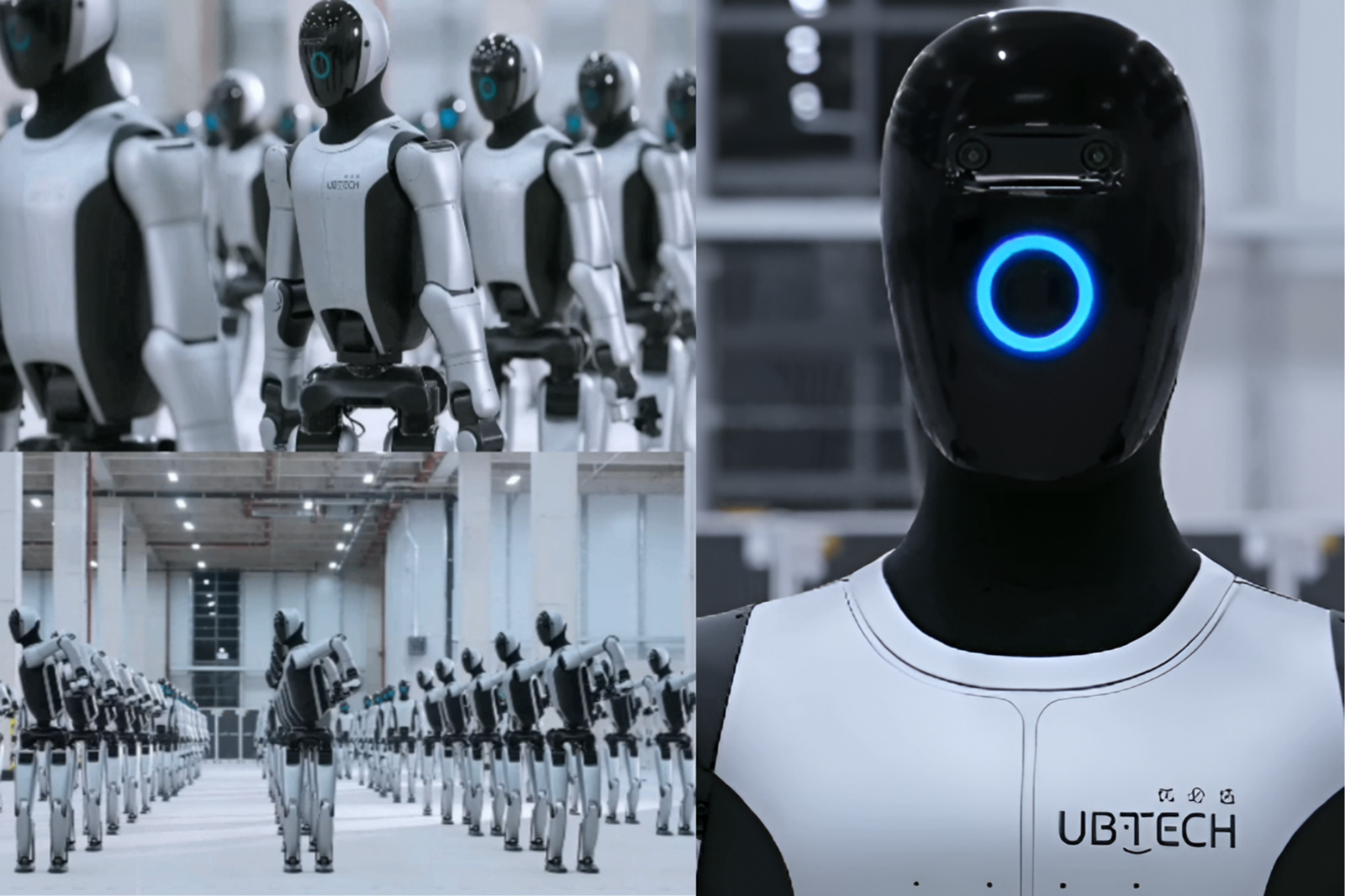 중국 유비테크 로보틱스가 공개한 로봇 군단 영상이 실제 장면인지 여부를 두고 논쟁이 이어지고 있다. CGI 의혹이 나오는 가운데, 회사는 워커 S2의 실제 대량 출고라고 강조했다. ⓒ 뉴시스