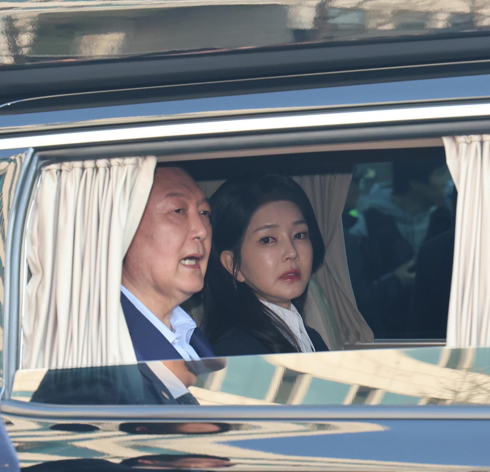 윤석열 전 대통령과 김건희 여사. 2025.4.11/뉴스1