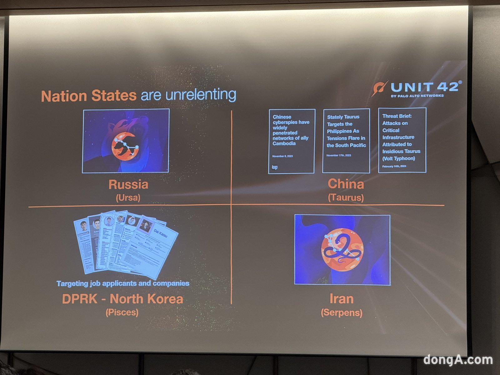 팔로알토네트웍스 유닛42(Unit 42) 보안활동 자료