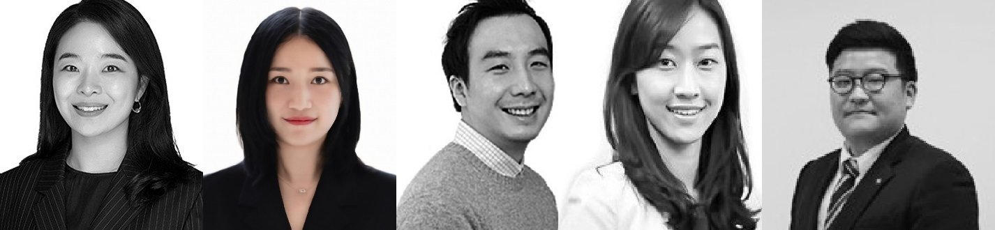 (왼쪽부터)김도영 CJ올리브영 뷰티MD 사업부장, 김수주 CJ올리브영 헬시라이프MD 사업부장, 오윤동 , CJ 4DPLEX Immersive Studio담당, 장나윤 CJ제일제당 식품 Protein 사업담당, 정인지 CJ대한통운 O-NE기획담당.(CJ 제공)