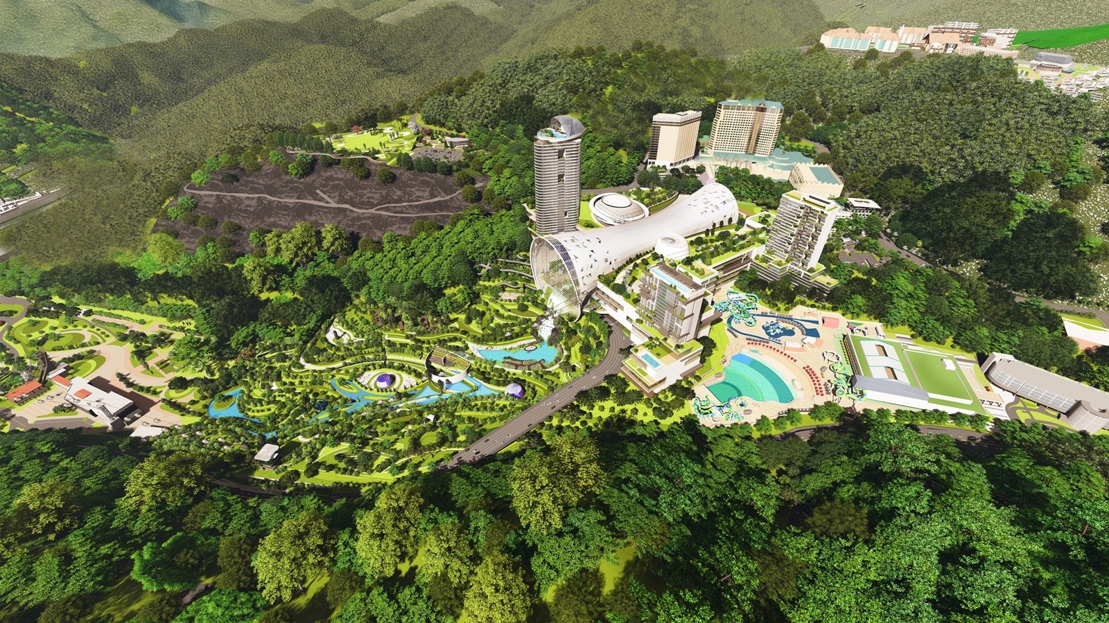 강원랜드의 종합 발전전략인 ‘K-HIT마스터플랜’을 담은 조감도. 강원랜드 제공