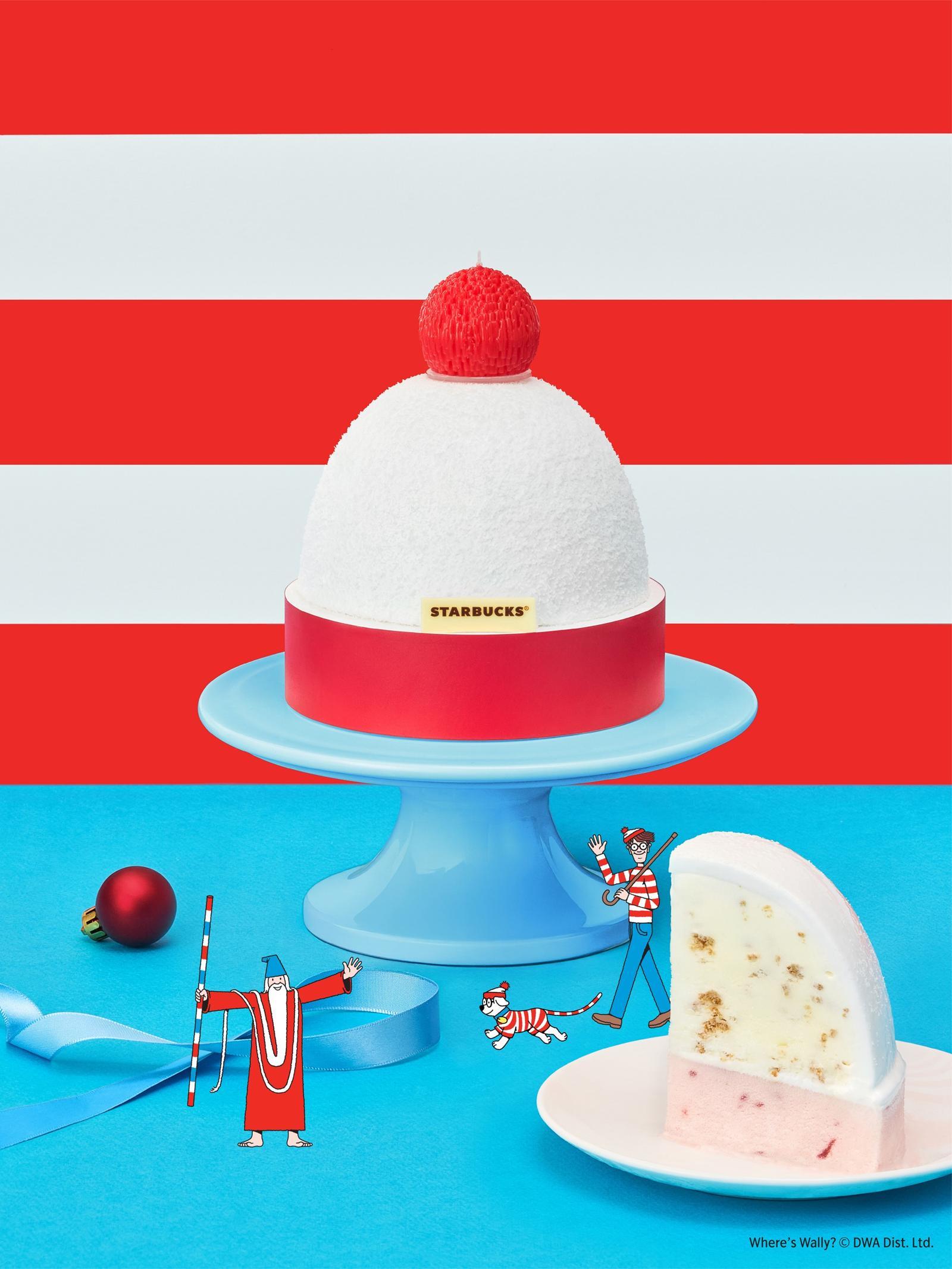12월 2일부터 스타벅스 앱 온라인 스토어에서 주문할 수 있는 ‘월리의 모자 케이크’.