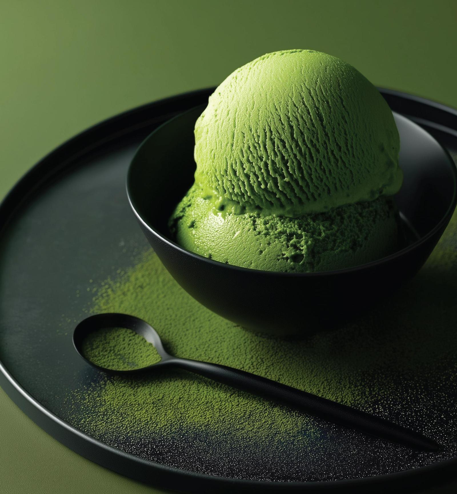 말차 아이스크림.