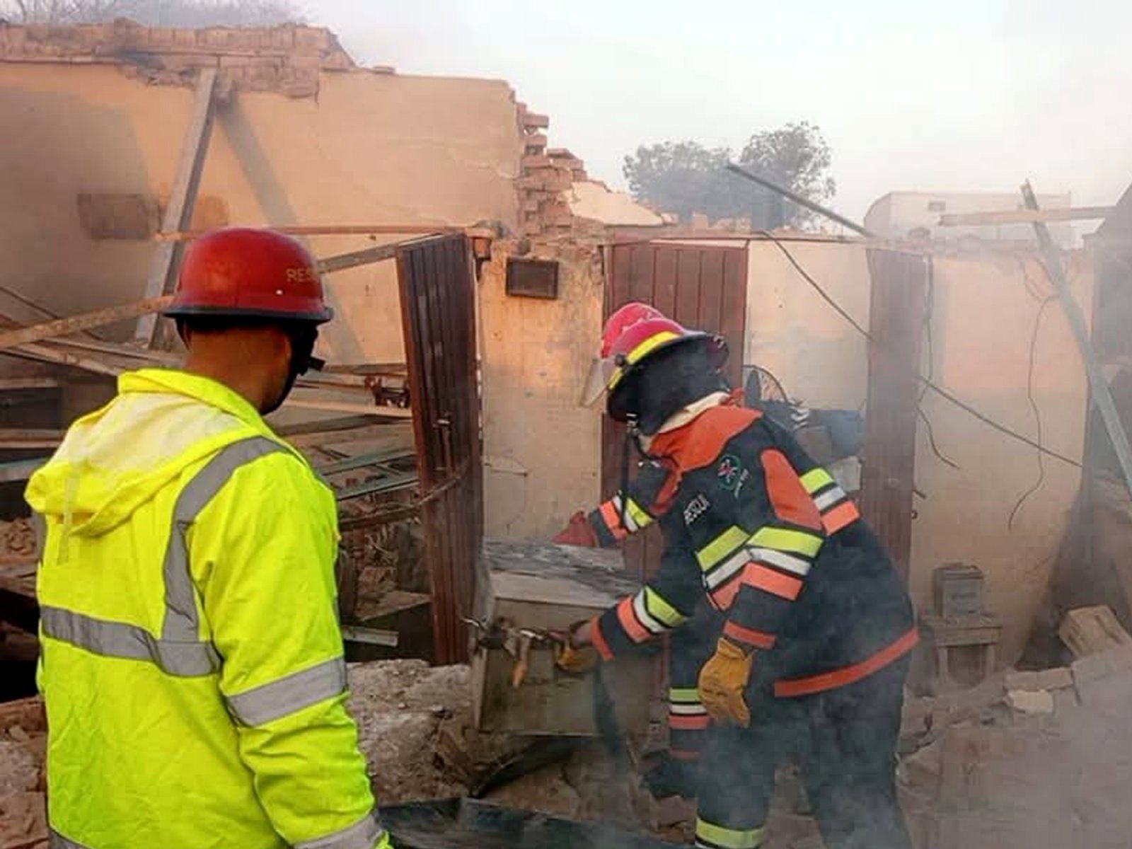 파키스탄 사고 자료 사진으로 올해 1월 말 물탄 시외에서 발생한 폭발사고 현장 모습. 2025.11.03 신화=뉴시스